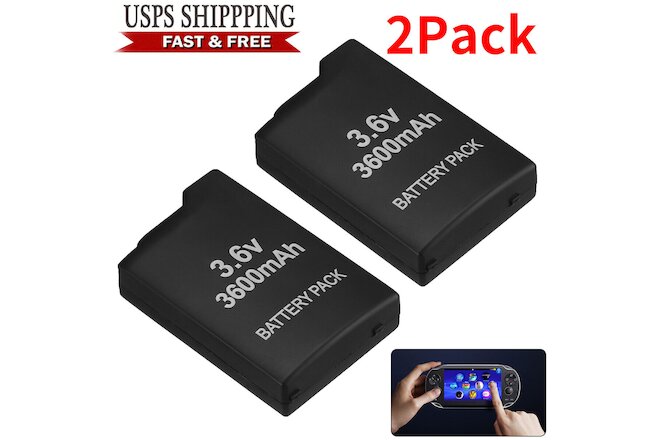 2 Pack - 3600mAh Replacement Battery Packs for Sony PSP PSP-1000 1000 1001