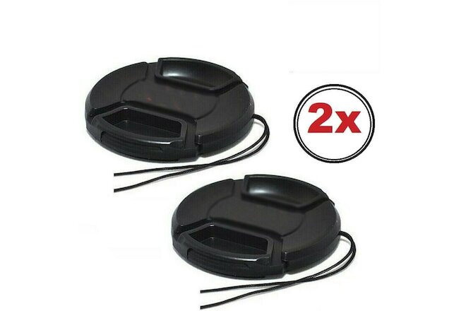 NEW 2x55mm Snap-On Front Lens Cap Cover FOR Sony Alpha A200 A300 A350 A230 A330