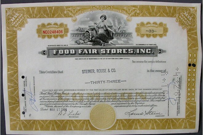 LOT(S) of 100 RAREST FOOD FAIR STOX (GOLD/GREEN) 20's FLAPPER/OLD TRACTOR 1950's