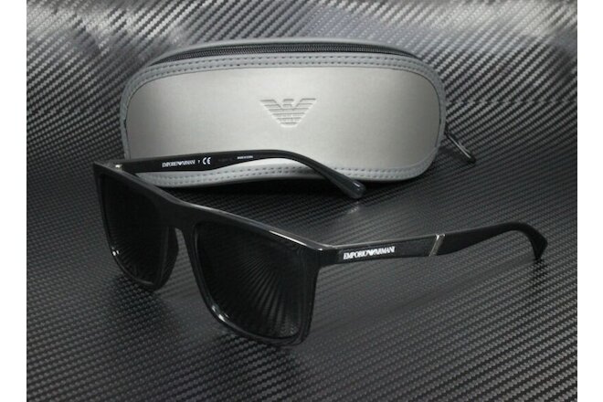 EMPORIO ARMANI EA4097 501787 Black Grey 56 mm Men's Sunglasses