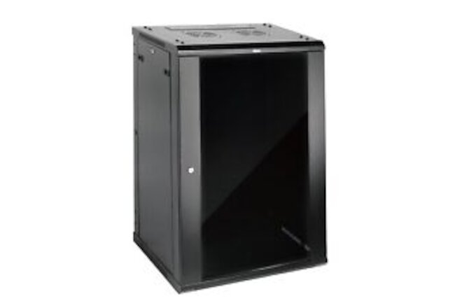Tecmojo Elite 18U Wall Mount Server Cabinet,600mm Deep Network Cabinet,GlassDoor