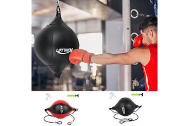 PU Pear-shaped Boxing Speed Ball Hanging Punching Bag Elastic Rope Boxing Bag