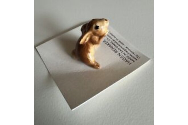 Hagen Renaker Brown Honey Bunny Just In Time For Easter! New On Card