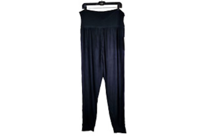 Danskin Women's Size XL (14/16) Rich Black Hammer Pants Style 8708 Dancewear