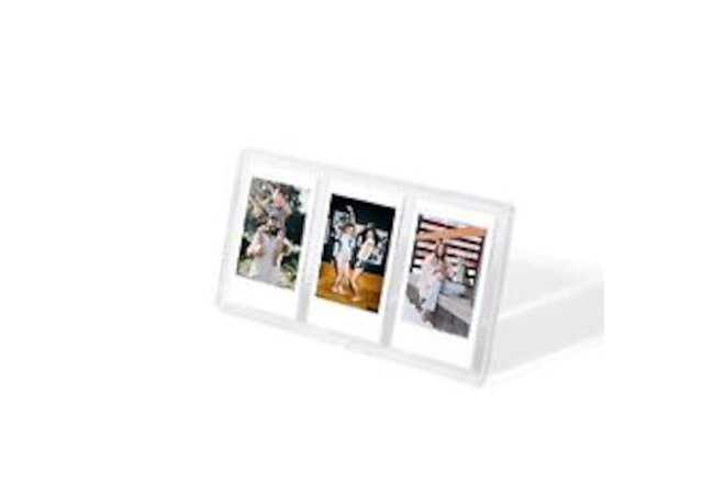 3 Grids Clear Mini Photo Vertical Frame for Polaroid Fujifilm Instax Mini 8 9...