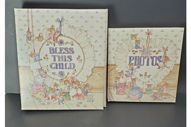 Vintage  BABY Album and Photo Album   Bless This Child  By C.R. Gibson Lot 2