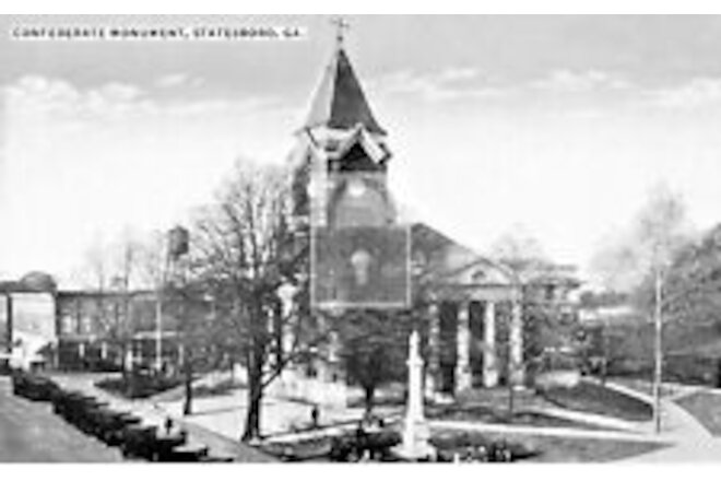 Court House Statesboro Georgia GA Postcard REPRINT