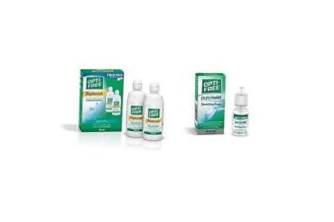 Replenish Multi-Purpose Disinfecting Solution with Lens Case Twin Pack (2