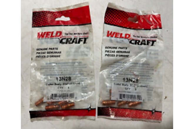 Miller Welds Electric WeldCraft 13N28 Collet Body 3/32"/2.4mm Lot of 10
