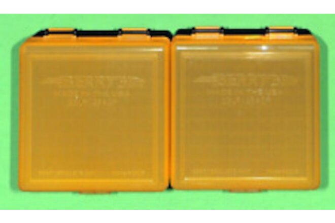 .25 ACP YELLOW PLASTIC AMMO / Case / Storage 2 x 100 Round for .22LR