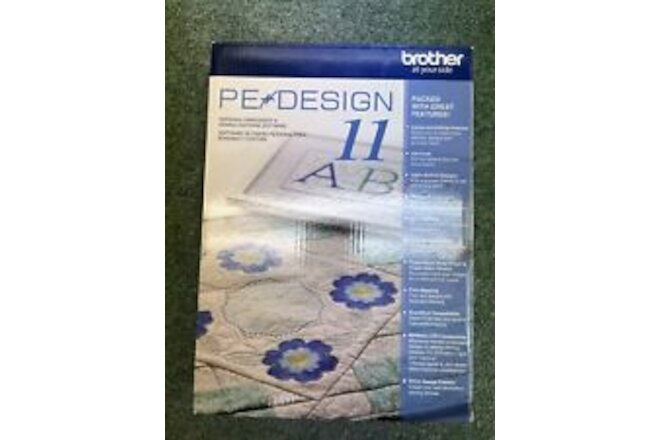 Brother PE DESIGN 11 Full Version Embroidery Digitizing Software--NEW IN BOX