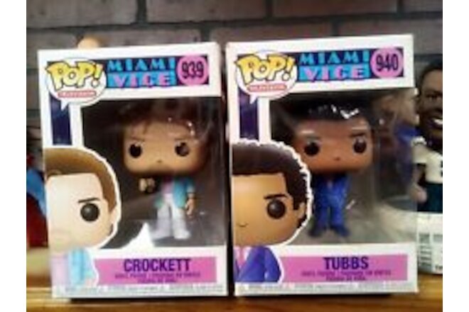 Funko Pop Crockett And Tubbs Miami Vice Television #939 #940