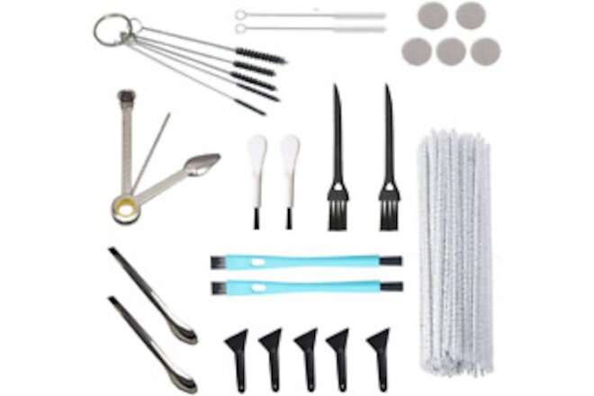 Cleaning Kit Tool Set,Brushes & Spoons Kit,(50Pieces Cotton Cleaning,8 Pcs 4 Typ