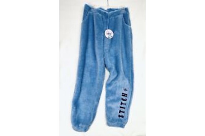 Disney's Women's Medium Lilo & Stitch Blue Sleep Pants 8-10 Lounge PJs New w Tag
