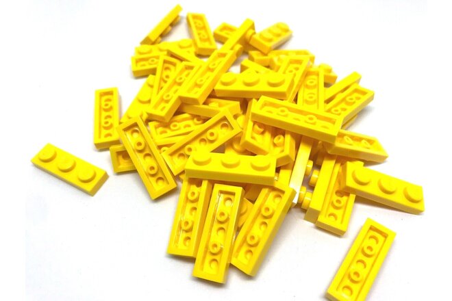 1X3 Lego 50 Piece Bulk Lot 1 x 3 Flat Plates YELLOW Building Parts #3623