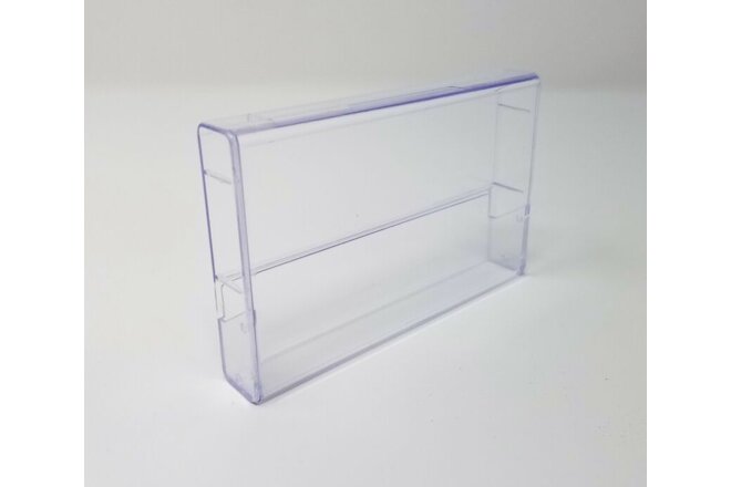 No Posts Cases (x10) Empty Clear Plastic Cassette Tape Storage - Earbud USB Cord