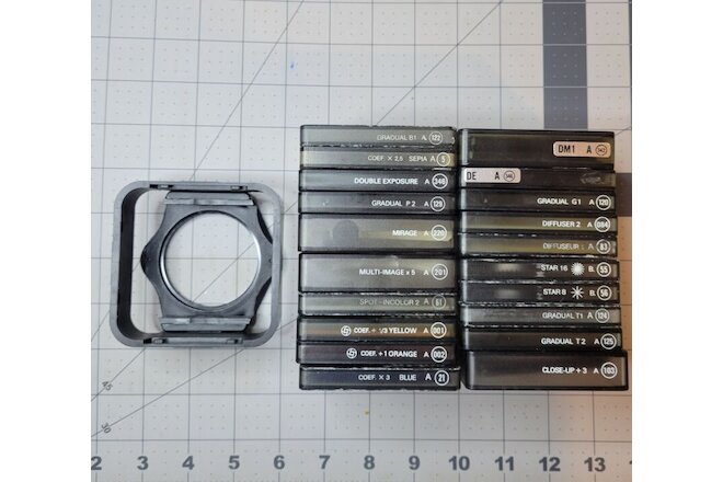Lot of Camera/Photography Filters 2 Pro and 18 Cokin Along With 55mm Adapter