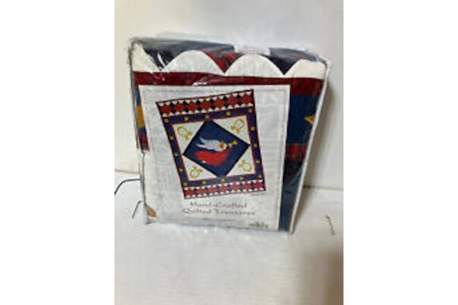 Millennium Angel Throw Hand Crafted Quilted Treasures 50”x 60” NIB