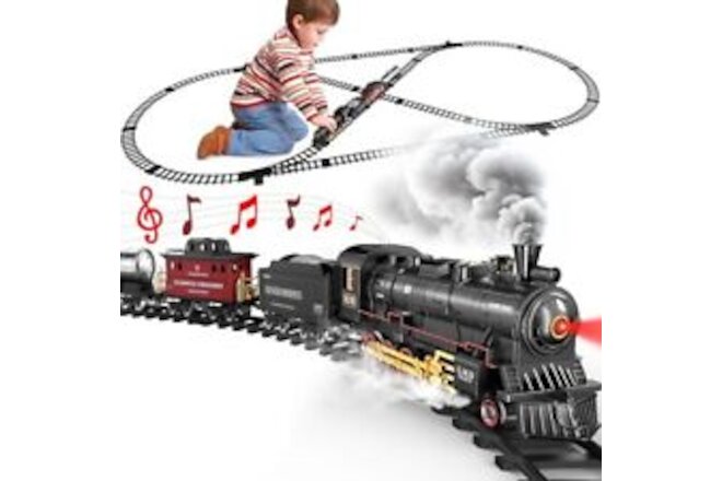 Train Set for Boys, Alloy Remote Upgraded Rc Alloy Train & Extra Tracks