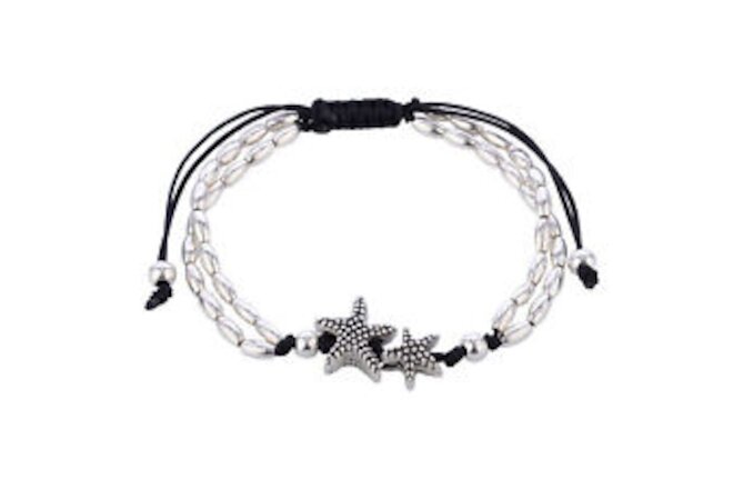 Starfish Anklet Women's Jewelry Silver Ankle Bracelet