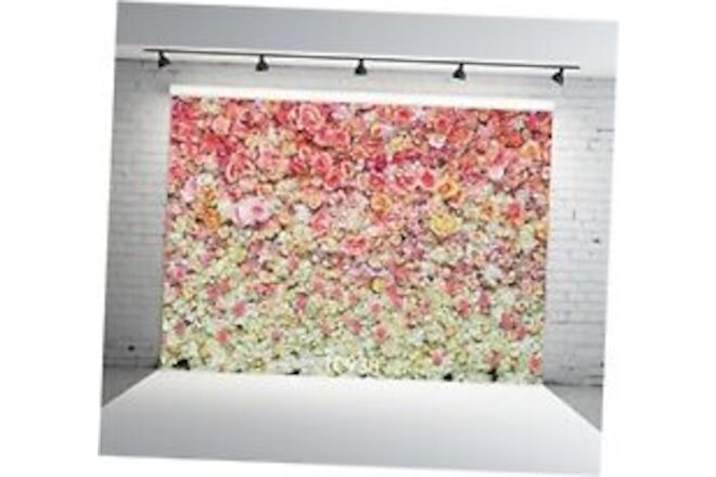 7X5ft Floral Backdrop for Photography Valentine's Day Backdrop Wedding 7x5FT