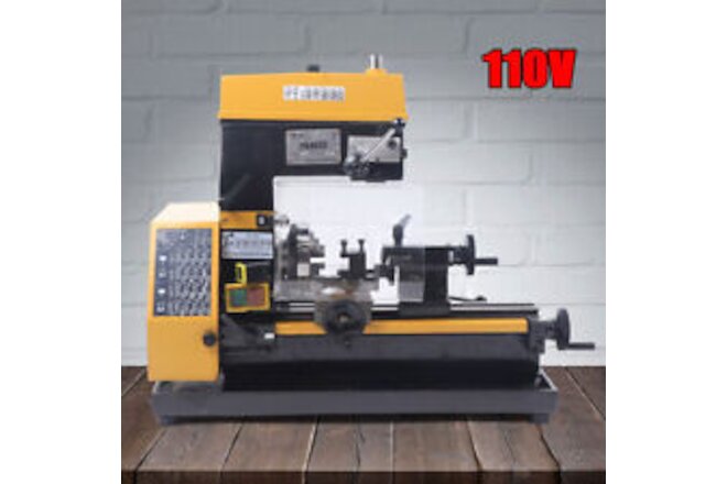 110v 180W 180mm Micro Multi-function Machine Drilling & Milling Lathe Machine