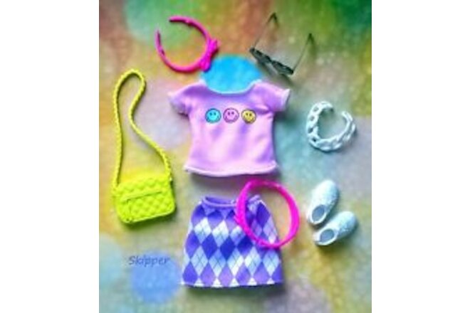 👒Mattel Barbie Babysitter Skipper Doll Clothes, accessories and shoes#A2🌺