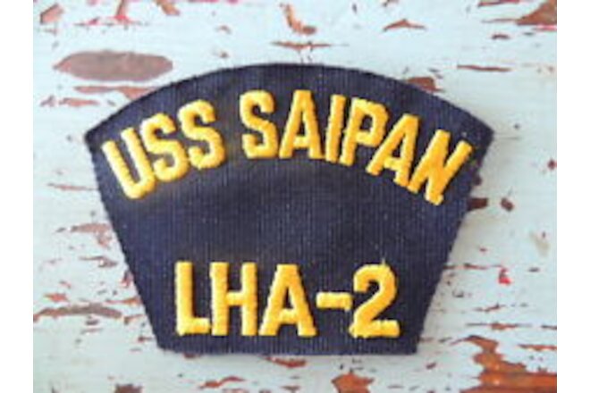 USS Saipan LHA-2 Patch Military United States Navy Assault Ship