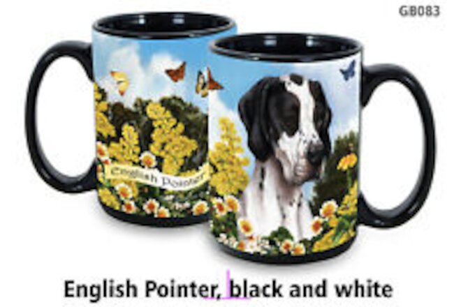 Garden Party Mug - Black and White Pointer