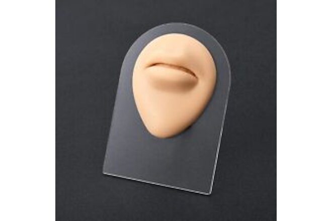 JIESIBAO Silicone Mouth Lip Body Model for Piercing Display,Soft Body Part Di...