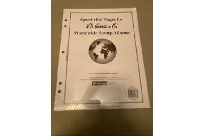 H.E. Harris Speed-rille Pkg of 64 Two Sided Pages For Worldwide Stamps 3HRS17