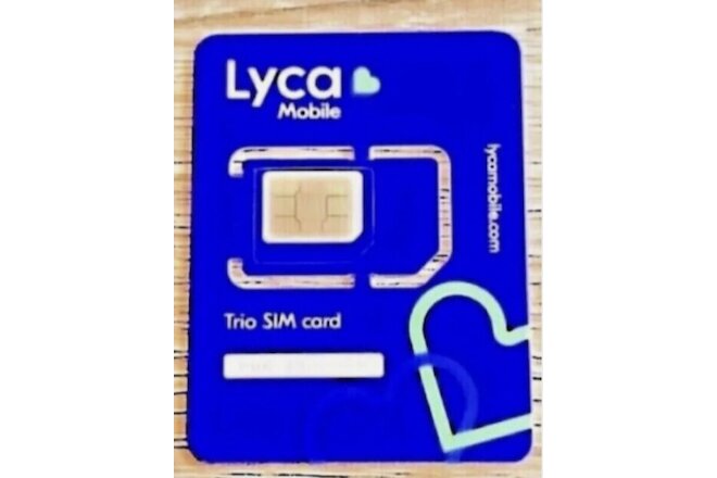 Lot 100 LYCAMOBILE USA and WORLD SIM CARD Trio 4G/5G T-Mobile USA Phone Number