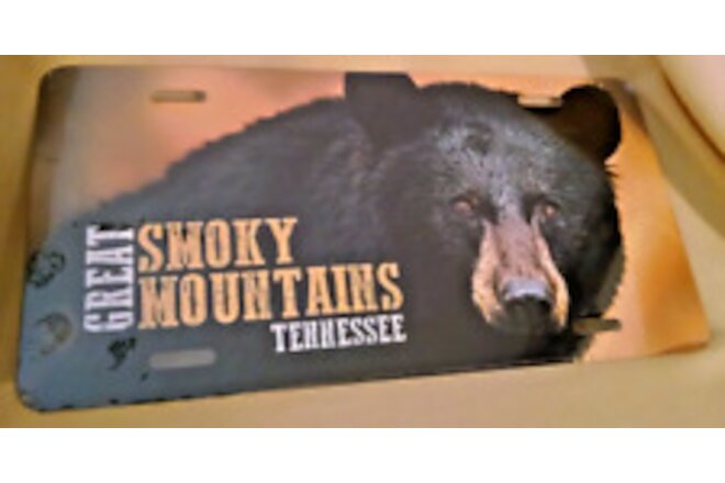 TENNESSEE LICENSE PLATE NEW GREAT SMOKY MOUNTAINS BLACK BEAR POLYLINE ASI 92868.