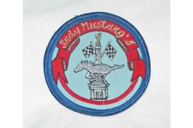 3 NEW MUSTANG ITEMS -1978 INDY CLUB MEMBER PATCH, DECAL, & 1989 25TH ANIV. WATCH