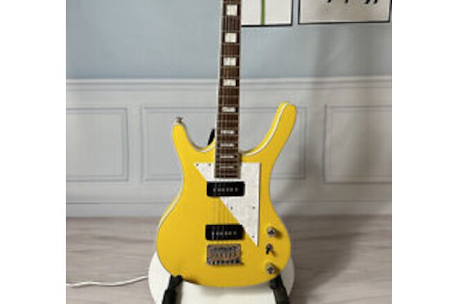 Yellow MI-5 Solid Body Electric Guitar 6 Strings Maple Neck Rosewood Fretboard