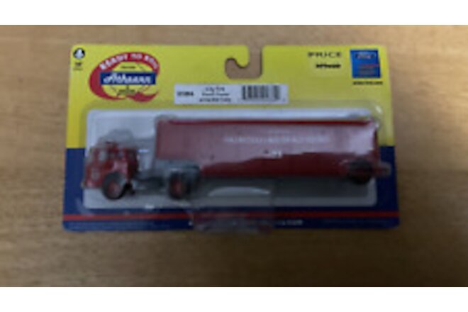 HO 1 87 Athearn 91884 City Fire Ford C Tractor Haz Mat Trailer Fire Rescue NEW