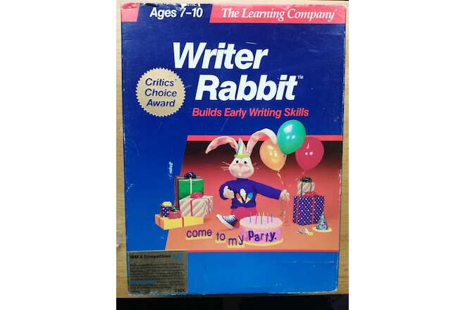 Writer Rabbit & Reader Rabbit & Think Quick Apple IIgs Replacement 3 Boxes Empty