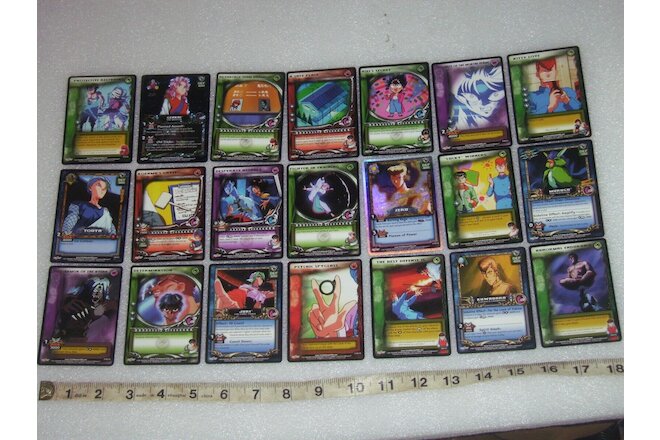 Huge rare 21 card lot of 2003 Yu Yu Hakusho. commons, reflectors & first runs