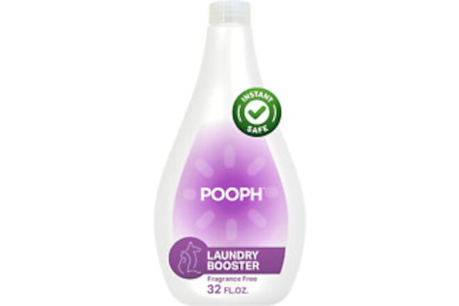 Pooph Laundry Additive, 32Oz Bottle (16 Loads) - Dismantles Odors on a Molecular