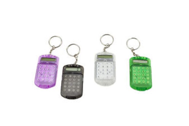 Calculator Creative Convenient Mini Calculator Bag Charm Keychain Simple Style