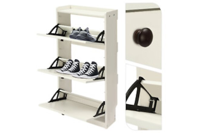 Shoe Cabinet Freestanding Shoe Rack Storage Organizer For Entrance Furniture USA