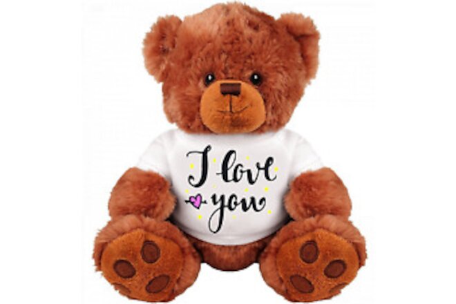 Teddy Bear Couple Gift: Funny 13 Inch Teddy Bear Stuffed Animal : I Love You : R