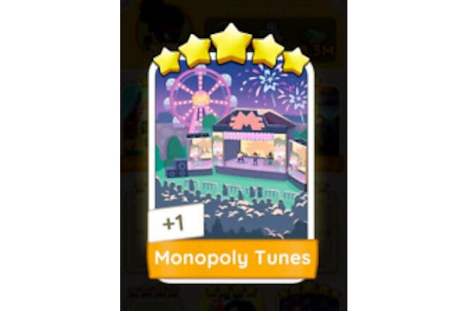 Monopoly Go Sticker - Monopoly Tunes ⭐️⭐️⭐️⭐️⭐️ (5 Star) / 1800+ feedback! 🇺🇸