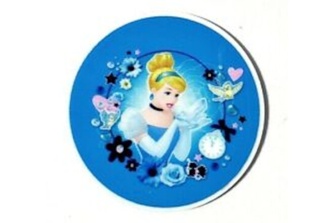 6PC Cinderella Flatback Embellishments Princess Cupcake Toppers Hair Bows