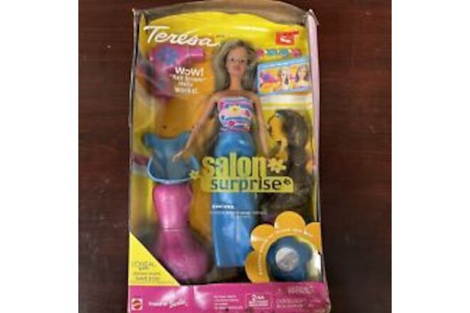Barbie Salon Surprise Teresa Doll Mattel 2001  NEW Vintage BOX A BIT ROUGH/PAINT