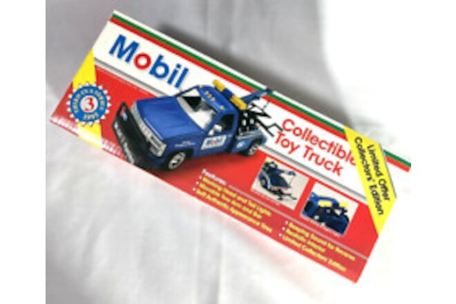 1995 Mobil Limited Collectible Toy Tow Truck, Brand New In Box Scale 1/24
