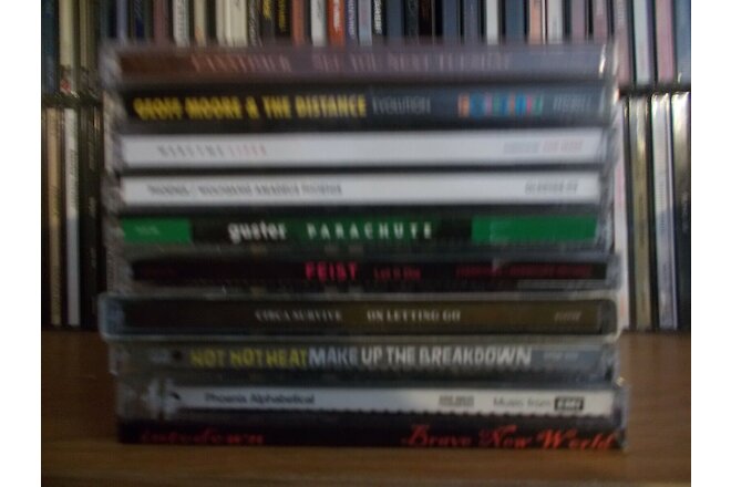 10 CD LOT / FANNYPACK/GEOFF MOORE & THE DISTANCE/ PHOENIX/GUSTER/ FEIST/MERCY ME