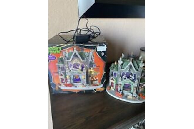 Spooky Town Lemax Gothic Hills Funeral Parlor
