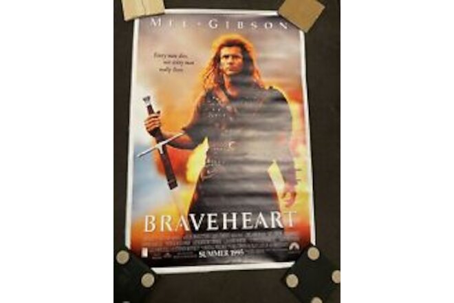 Braveheart Movie Mel Gibson Minus Canvas Art 17” X 24.5” $1 Ship