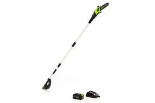 Greenworks 40V 8" Cordless Pole Saw with 2.0 Ah Battery & Charger Gen II 1403702